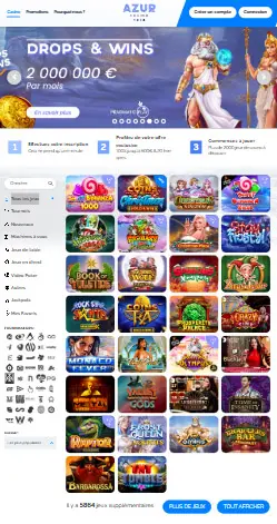 l'application et interface SlotsPalace Casino